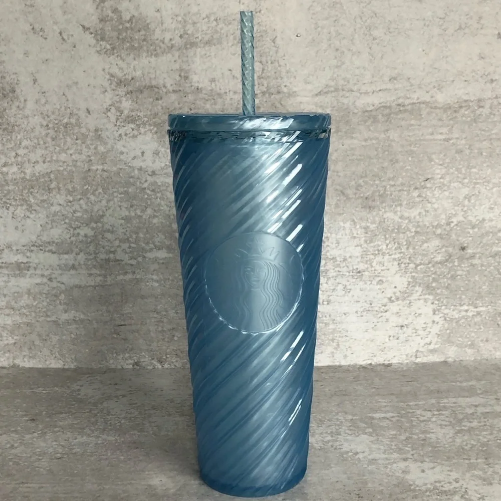 Starbucks NWT 24oz Blue Swirl Venti Tumbler